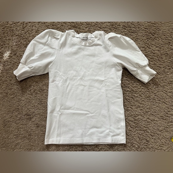 Storets Classic White Puff Sleeve Top - Picture 1 of 6
